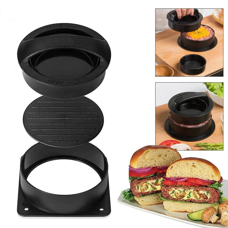 Perfect Burger Press - 3 in 1 Burger Making Tool - Value Deal Offers